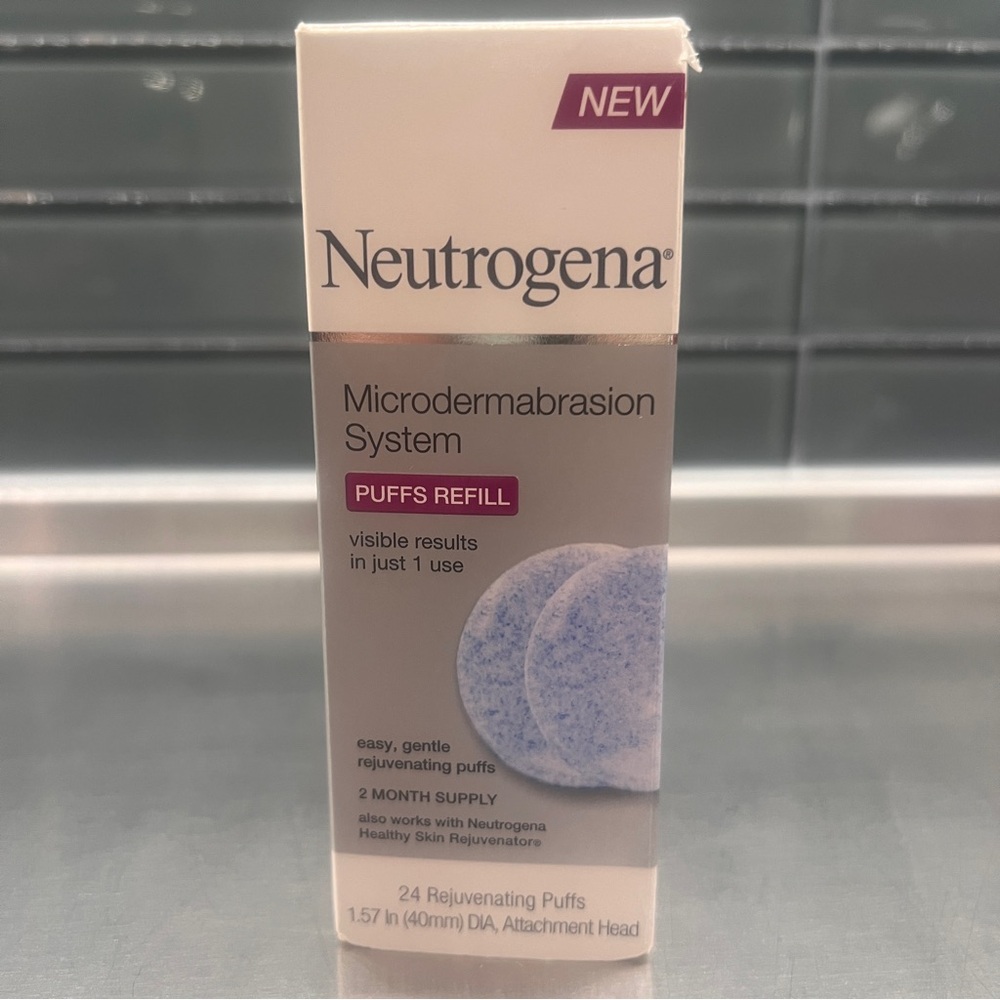Neutrogena Microdermabrasion System, Puffs Refill, 24 Puffs & Attachment Head